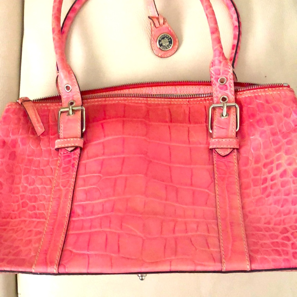 Pink vintage Dooney and Bourke satchel